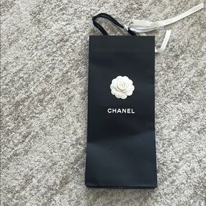 CHANEL Black and White Shopping Bag